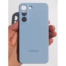 Оригінальний силіконовий чохол Silicone Cover для Samsung Galaxy S22 (S901) EF-PS901TLEGRU Artic Blue - мініатюра 4