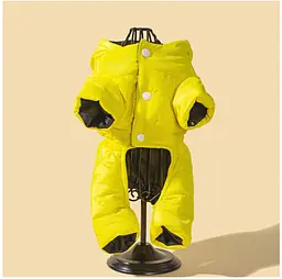 Комбінезон для собак та котів EcoToys Yellow S жовтий A: 24 см B: 32 см C: 28 см 6927 - мініатюра 5