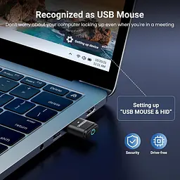 Bluetooth-адаптер Ugreen Undetectable Mouse Jiggler для ноутбука та ПК, чорний (35994) - мініатюра 4