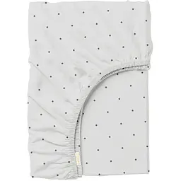 Простирадло Cosas на резинці 80х190х25 mini dots cs1, сірий (DotsGreyGrey_80x190x25)