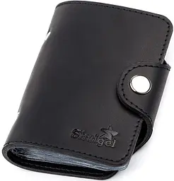 Шкіряна візитниця SHVIGEL 7,5х10,5 см acs0015978