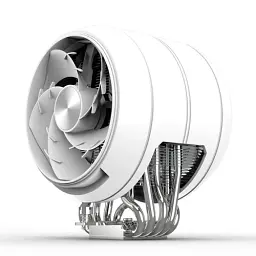 Кулер для процесора Zalman ZET 5, White, алюміній и 5 мідних теплових трубок, 2x130 мм 600~2000RPM±10%, для Intel 115x/1200/1700/1851, AMD AM4/AM5, до 220 Вт, висота 158 мм (ZET5WHITE) - мініатюра 3