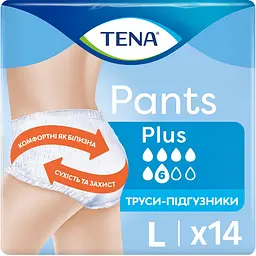 Труси-підгузки для дорослих Tena Pants Plus Large 14 шт.