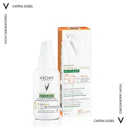 Щоденний невагомий флюїд Vichy Capital Soleil для шкіри схильної до жирності та недосконалостей SPF 50+ 40 мл - мініатюра 9