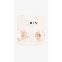 Заколка-краб для дівчинки Polin 3693-8 2 шт Пудровий