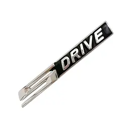 Емблема-напись S-Drive для BMW хром 95х15 мм метал (на скотчі)