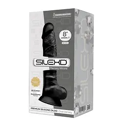 Фалоімітатор Silexd Model 1, 20 см (чорний) - мініатюра 9
