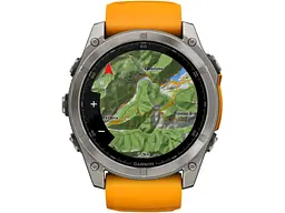 Спортивний годинник Garmin Fenix 8 51mm AMOLED Sapphire Titanium w. Spark Orange/Graphite Silicone Band (010-02905-10/11) - мініатюра 5