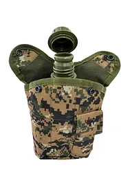 Фляга Solve NATO армійська тактична з утепленим чохлом, 1 л Зелений піксель KT6003909
