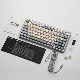 Ігрова механічна клавіатура AULA F75 / Три режими підключення / Leobog Axis Reaper Switch / Green - мініатюра 5