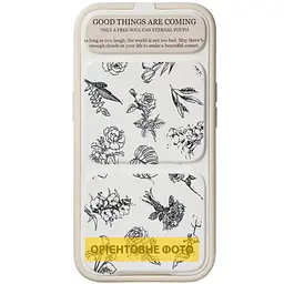 Чохол TPU Panel Stand для Apple iPhone 17 Pro (6.3") Floral Sketch