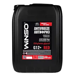 Антифриз Winso Antifreeze & Coolant Red G12+ -42°C червоний готовий 20л(881170)