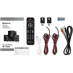 Акустична система REAL-EL M-555 Black (EL121300013) - мініатюра 6