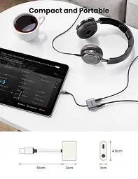 Перетворювач адаптер Ugreen CM231 Usb-C to 3.5 mm Audio Adapter with PD (UGR-60164) - мініатюра 5