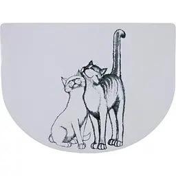 Килимок під миску Trixie Pussy Cat 40 см / 30 см (сірий)