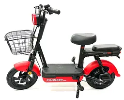 Электроскутер Двухместный Crosser Mini +Pas-система Червоний - мініатюра 3