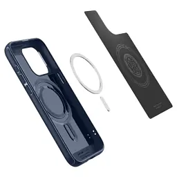 Чохол Spigen Mag Armor (MagFit) Navy Blue для iPhone 15 Pro (ACS06737) - мініатюра 4