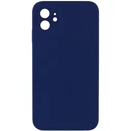 Чохол Silk Square Full Camera Protective (AA) NO LOGO для Apple iPhone 11 (6.1") Темно-синій / Midnight blue