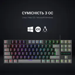 Клавіатура GamePro Red Switch механічна (MK100R) - мініатюра 7