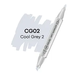 Маркер двосторонній Холодний сірий 2, CG02, 99IDEAS