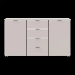 Комод Doros Рон 5 2 фасади 4 шухляди Кашемір 140х38х81 (41516047) - мініатюра 3