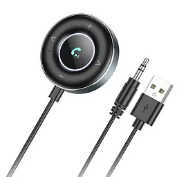 Bluetooth аудіо ресивер Borofone BC58 Gamble (USB+Jack 3,5mm) Metal gray - мініатюра 3