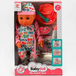Пупс інтерактивний Yala Baby RONG LONG 36 см п'є ходить у горщик закриває очі аксесуари 6283