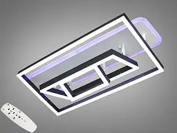 Світлодіодна люстра Diasha 7007BK LED 3color