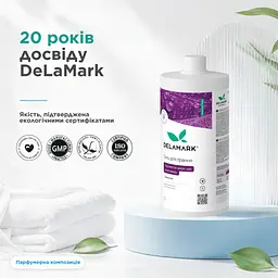 Гель для прання DeLaMark універсальний, з ароматом шкіри, уда та ветиверу 1 л (4820152333971) - мініатюра 6