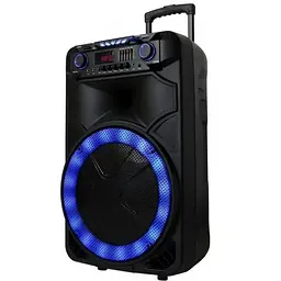 Акумуляторна акустична система XPRO GT-6023 колонка валіза 180Вт USB SD FM радіо Bluetooth мікрофон ДУ (MER-14792) - мініатюра 5