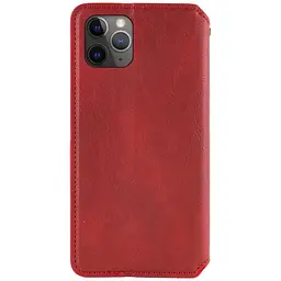 Шкіряний чохол-книжка GETMAN Cubic (PU) для Apple iPhone 12 Pro / 12 (6.1) Червоний - мініатюра 2