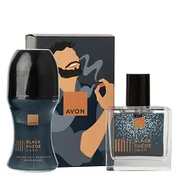 Подарунковий набір Avon Black Suede Dark (edt/30ml+deo/50ml) - мініатюра 1
