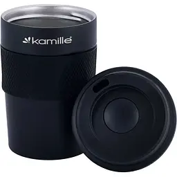 Термокухоль Kamille 360 мл чорний (KM-2049) - мініатюра 3