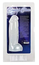 Фалоімітатор Crystal Clear Big Dong 23 см прозорий - мініатюра 8