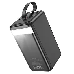 Портативна батарея - зовнішній АКБ Hoco J123D 90000mAh Element power bank with digital display чорний - мініатюра 6