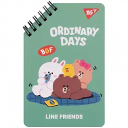 Блокнот Yes Line Friends Ordinary days 9.5x14.5 см 60 аркушів лінія (151757)