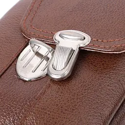 Сумка для чоловіків на два відділення з натуральної шкіри Vintage 22738 коричнева - мініатюра 9