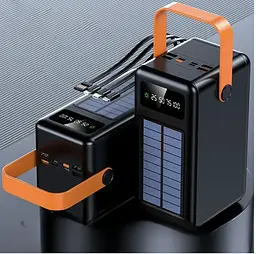 Power Bank YM-641 CX 180000 mAh з ліхтариком ∙ Повербанк YM-641 CX на сонячній батареї з дисплеєм - мініатюра 3
