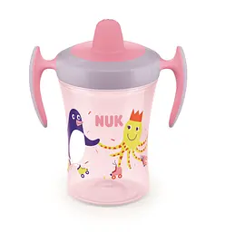 Поїльник Nuk Evolution Trainer від 6 міс. 230 мл рожевий (3953130) - мініатюра 2