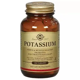 Калій Potassium 99 mg 100 таблеток Solgar vit0005804