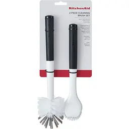 Набір щіток для чищення посуду KitchenAid Sinkware чорно-білий 2 предмети (KEG875OHBA) - мініатюра 9