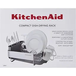 Підставка для сушки посуду KitchenAid Sinkware сіра (KEG895BXCGA) - мініатюра 3