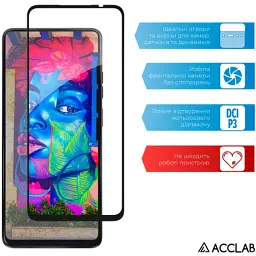 Скло захисне ACCLAB Full Glue MOTO G24/G34 Black (1283126590016) - мініатюра 5