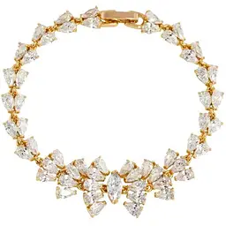 Браслет XUPING Позолота 18K "Кристальна феєрія" довжина з дод. замком 16.5,18.5см х 6-16мм (092983)