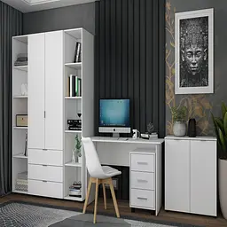 Комод Doros Рон 3 2 фасади Білий 80х38х81 (41516001) - мініатюра 7