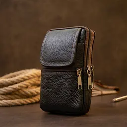 Сумка унісекс на пояс на два відділення Vintage 10,5х17,5х4 см sum0013977 - мініатюра 5