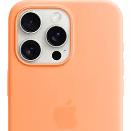 Чохол Silicone Case with MagSafe для Apple iPhone 15 Pro Max Orange Sorbet AAA [93258] - мініатюра 3
