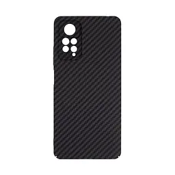 Карбоновый чехол для Xiaomi Redmi Note 12 Pro 4G, LikeCarbon, черный, панель, защитный чехол-накладка, ультратонкий и легкий, противоударный, обеспечивает защиту от ударов, падений и царапин, ArmorStandart (ARM71945)