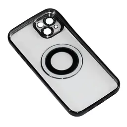 Магнітний чохол XON PhoneCase Magnetic для iPhone 14 Plus (PCMC1114200B 7904) Чорний/Прозорий - мініатюра 4