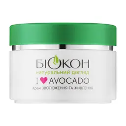 Крем для обличчя Біокон I love Avocado Зволоження та живлення 50 мл (4823110302279) - мініатюра 2
